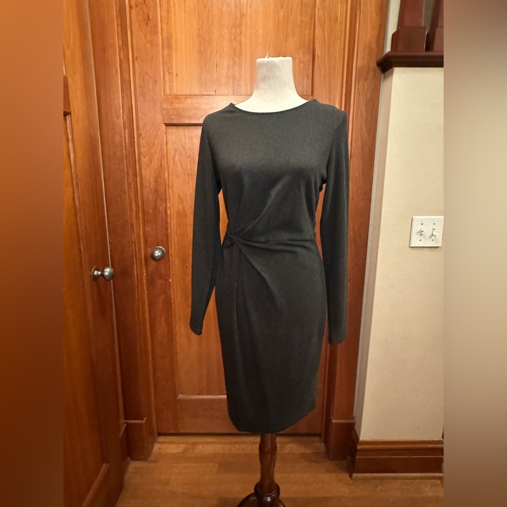 Charcoal Long Sleeve Dress